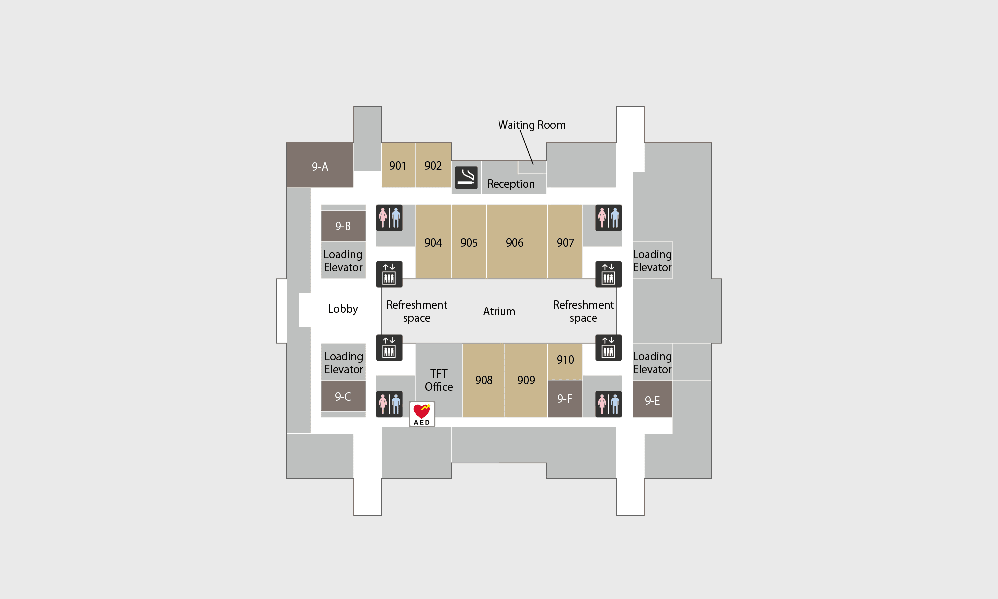 East 9F | Floor Map / Outline | TOKYO BIG SIGHT -Tokyo International ...